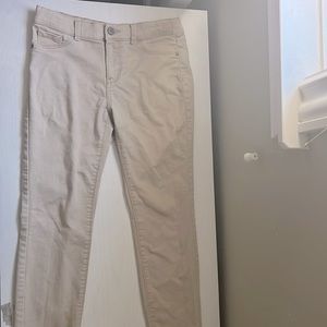 Girls size 16 khaki uniform jeans